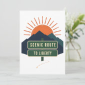 Carte Route Scénique vers la Liberté (Debout devant)