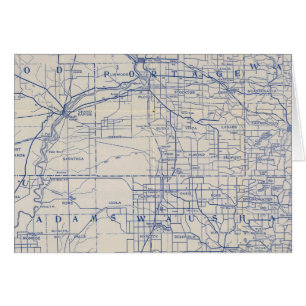 Carte routière cycliste du Wisconsin