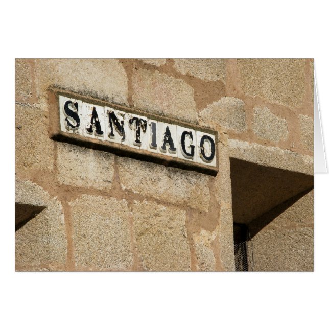 Carte routière de Santiago (Devant horizontal)