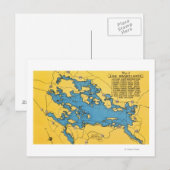 Carte routière du lac et des routes (Devant / Derrière)