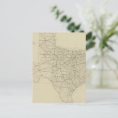 Carte routière vintage du Texas (1919) (Debout devant)