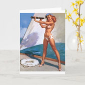 Carte Roux avec le Pin de regard (Fleur jaune)