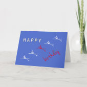 Carte Rowing blue heureux anniversaire (Devant)