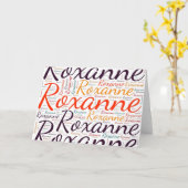 Carte Roxanne (Fleur jaune)