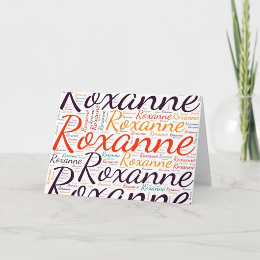 Carte Roxanne (Devant)