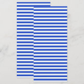 Carte Royal Blue Combination Stripes par Shirley Taylor (Devant / Derrière)