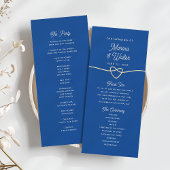 Carte Royal Blue Wedding Program