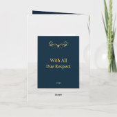 Carte "Royal NMKY Emblem – Monogram M Crest Design" (Dos)