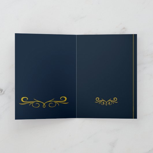 Carte "Royal NMKY Emblem – Monogram M Crest Design" (Intérieur)