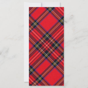 Carte Royal Stewart tartan rouge noir plaid