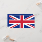 Carte Royaume-Uni (British Flag) (Union Jack) (Royaume-U (Devant/Arrière en situation)