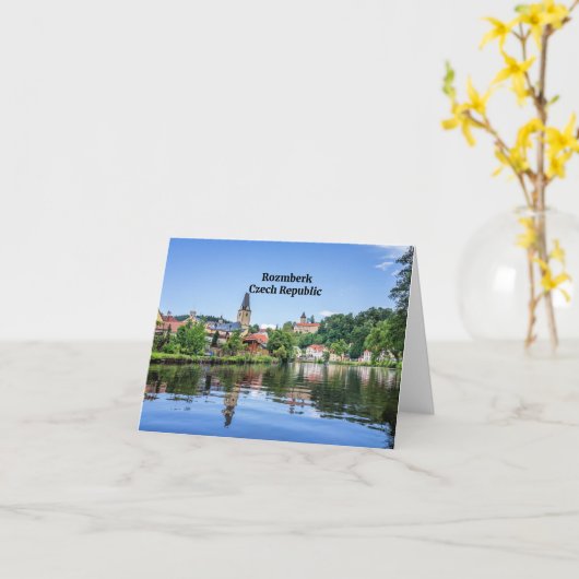Carte Rozmberk, République tchèque, (Fleur jaune)