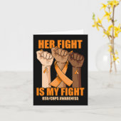 Carte RSD CRPS Sensibilisation Son combat est ma main de (Fleur jaune)