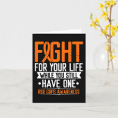 Carte RSD RCPS Lutte de sensibilisation pour le guerrier (Fleur jaune)