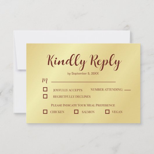 Carte RSPV Mariage de Pêche Rustique et Fleurs d'O (Dos)