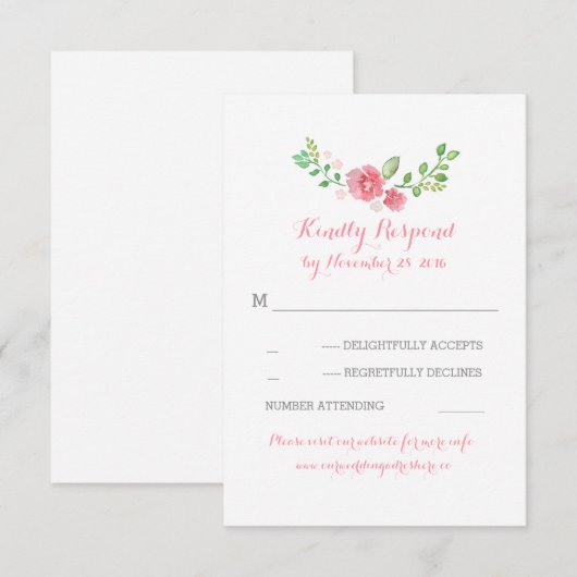 carte RSVP (Devant / Derrière)