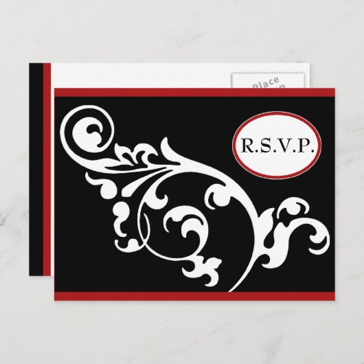 Carte RSVP (Devant / Derrière)
