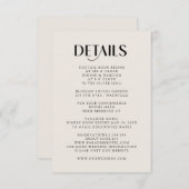 Carte RSVP (Devant / Derrière)