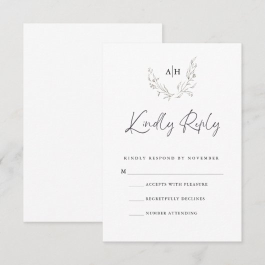 Carte RSVP (Devant / Derrière)