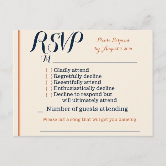 Carte RSVP (Devant)
