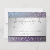 Carte RSVP 311-Argent Divine Hydrangea (Dos)