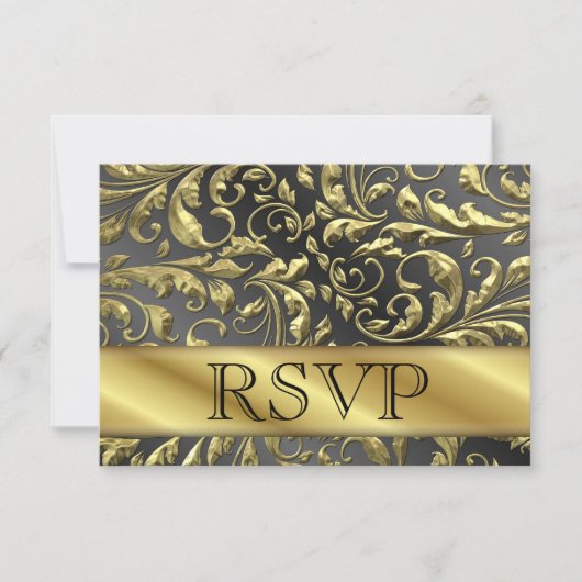 Carte RSVP 50e anniversaire d'or (Devant)