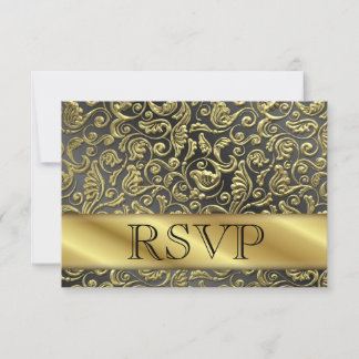 Carte RSVP 50ème anniversaire d'or