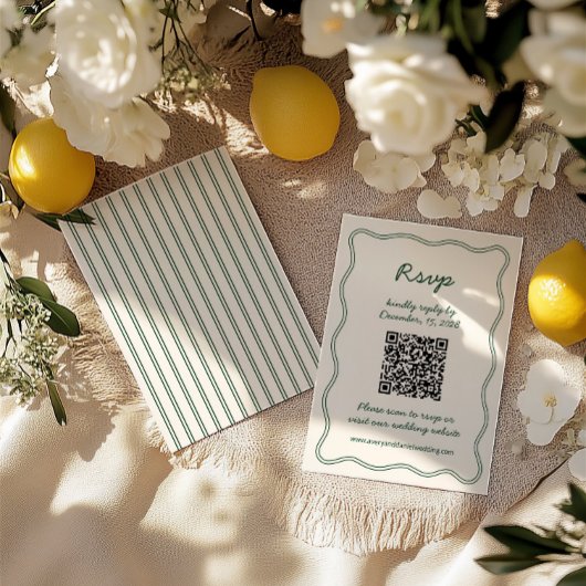 Carte RSVP à écriture manuscrite rétroactive à mai