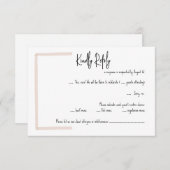 Carte RSVP à main Mariage d'été (Devant / Derrière)