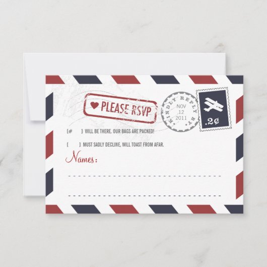 Carte RSVP Airmail (Devant)