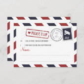 Carte RSVP Airmail (Devant / Derrière)