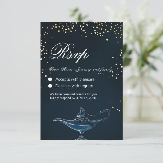 CARTE RSVP ALADDIN (Debout devant)