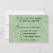 Carte RSVP Aloha Honeys Hula Girl (Dos)