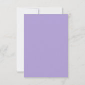 Carte RSVP Amethyst Purple Script Argent (Dos)
