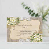 Carte RSVP Antique Spring Wedding (Debout devant)