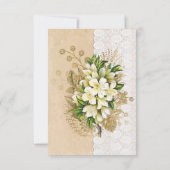 Carte RSVP Antique Spring Wedding (Dos)