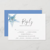 Carte RSVP Aquarelle (Devant / Derrière)