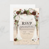 Carte RSVP Arbour Mariage Plage (Devant / Derrière)