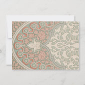 Carte RSVP Arc Islamique Exquise pour Mariage (Dos)