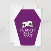 Carte RSVP au café (violet) (Dos)