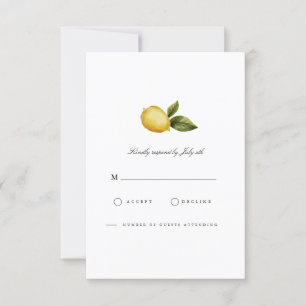 Carte RSVP au citron méditerranéen moderne