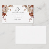 Carte RSVP automne (Devant / Derrière)