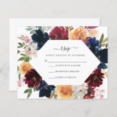 Carte RSVP automne | Budget (Devant / Derrière)