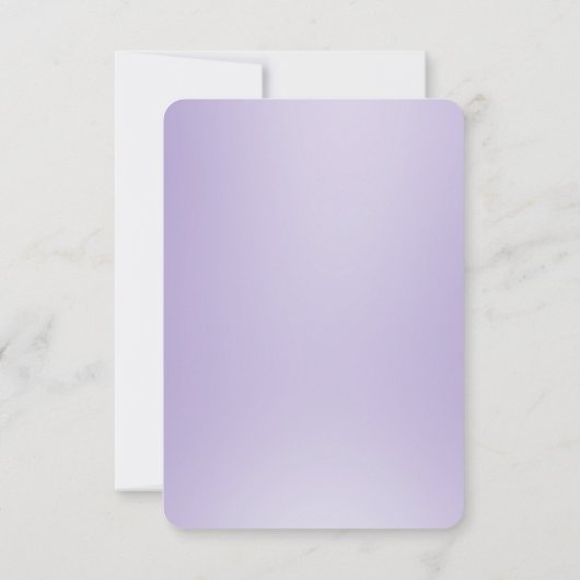 Carte RSVP aux fleurs blanches violettes (Dos)