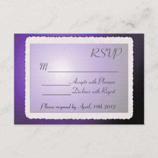 Carte RSVP avec bordure vintage.