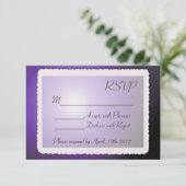 Carte RSVP avec bordure vintage. (Debout devant)