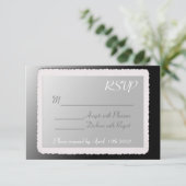 Carte RSVP avec bordure vintage. (Debout devant)