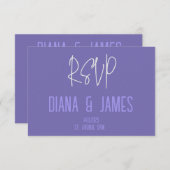 Carte RSVP avec code QR (Devant / Derrière)