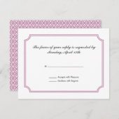 Carte RSVP avec Motif médiéval (Devant / Derrière)