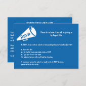 Carte RSVP avec porte-voix (Devant / Derrière)